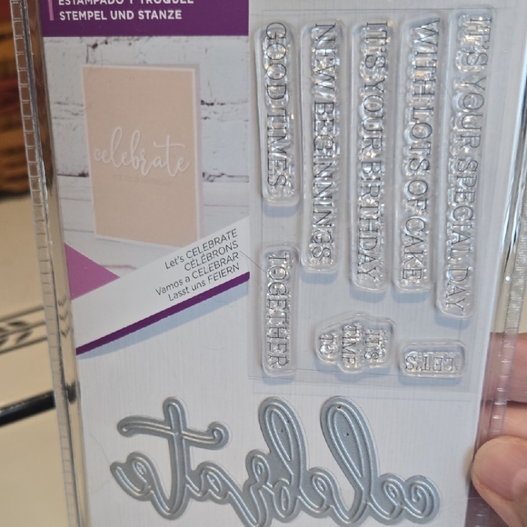 Crafter's Companion Lot Of 5 Fancy Font Die And Stamp Sets NEW - Picture 6 of 11